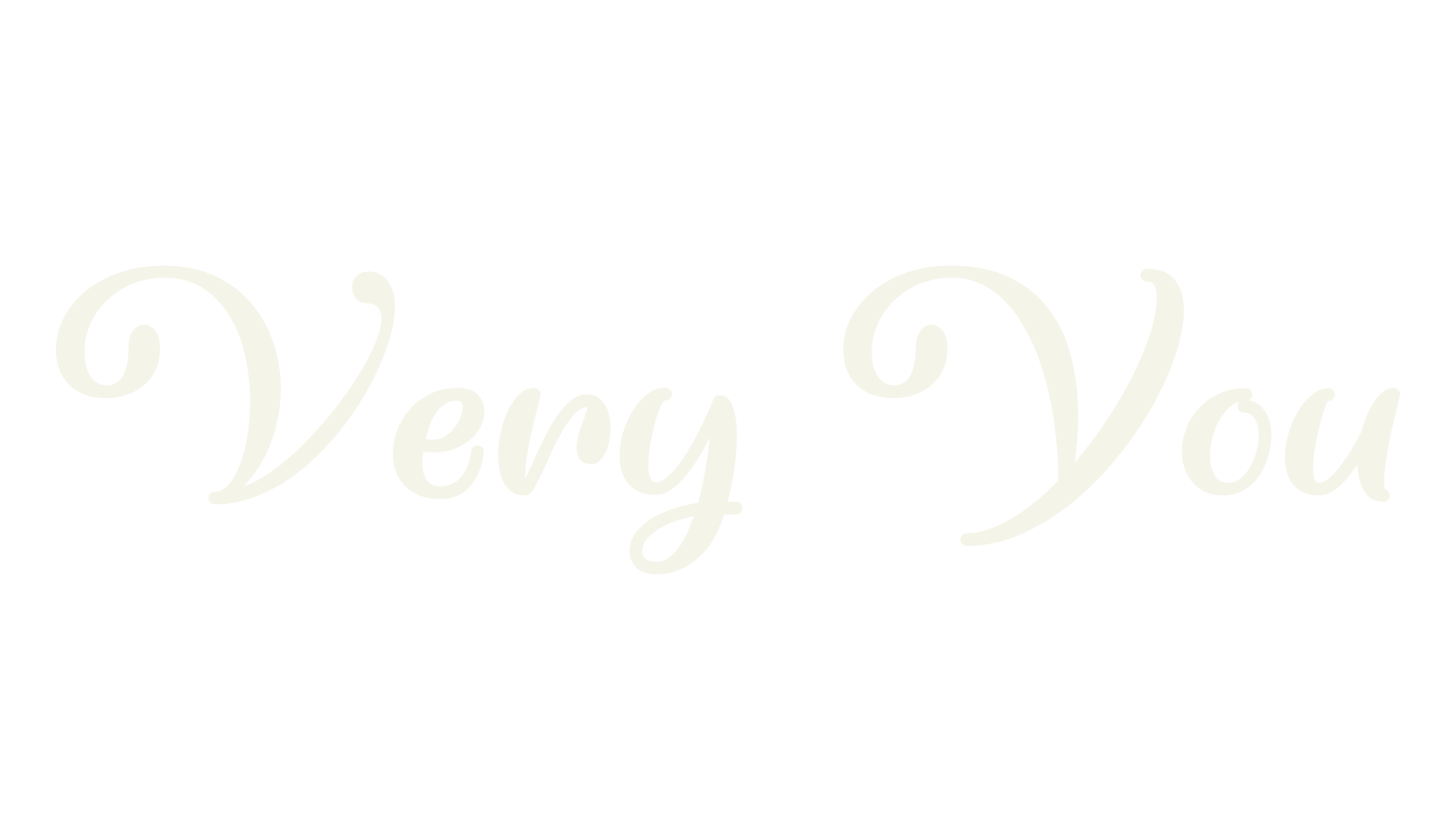 Very You, fashion script font preview
