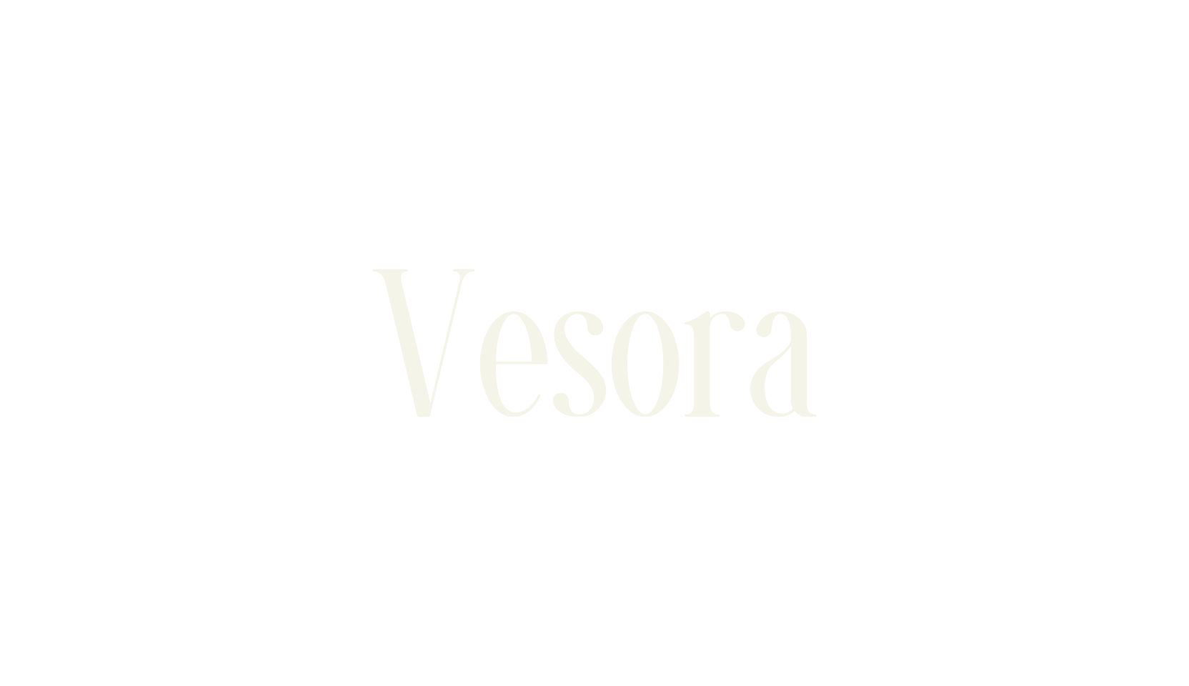 Vesora, serif font preview