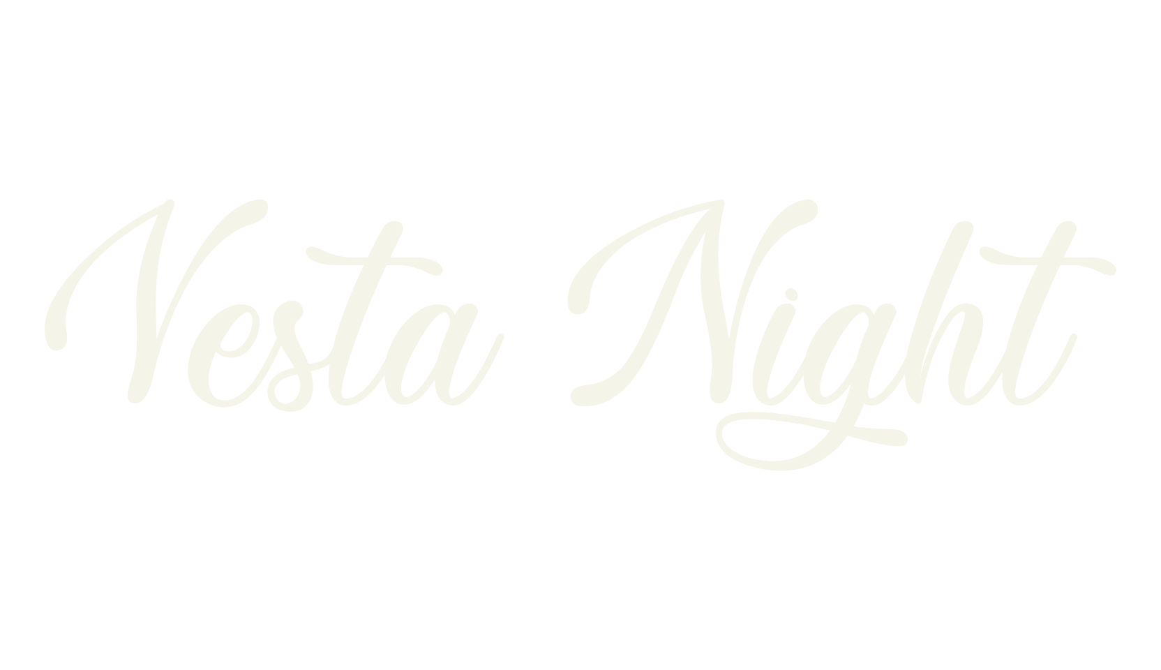 Vesta Night, lettering font preview