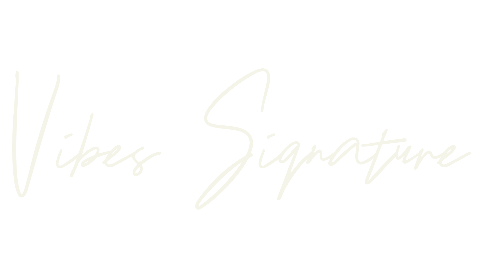 Vibes Signature, cursive font preview
