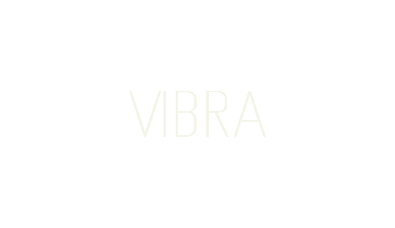 VIBRA, modern font preview