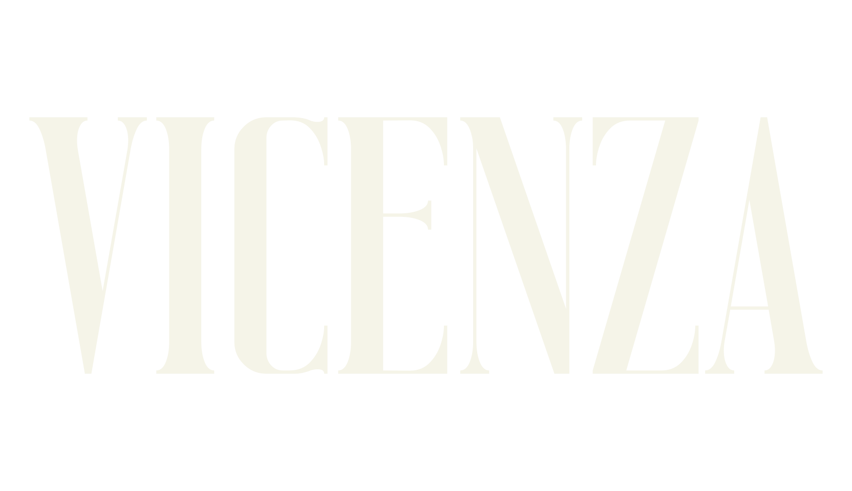 Vicenza, serif font preview