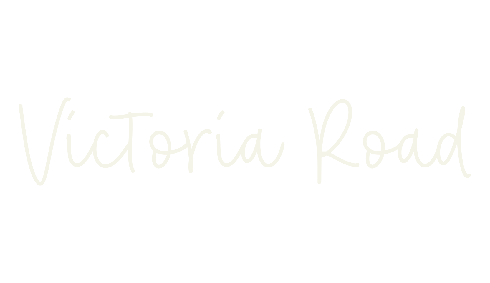 Victoria Road, fashion script font preview
