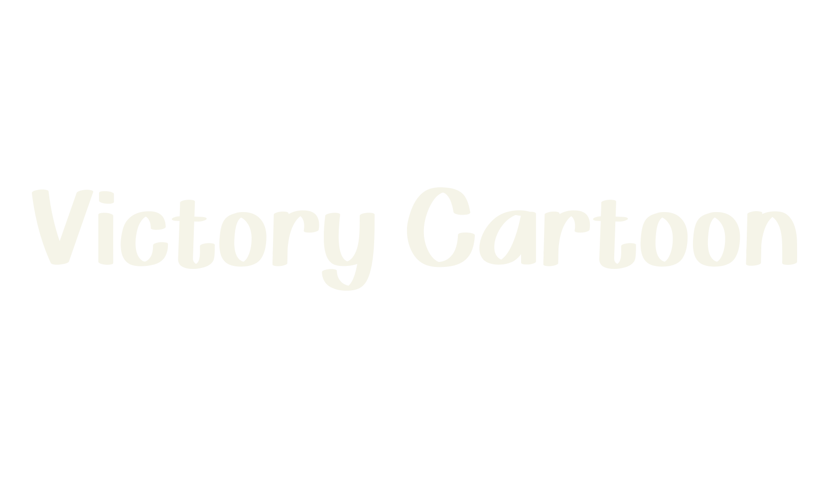 Victory Cartoon, logo font preview
