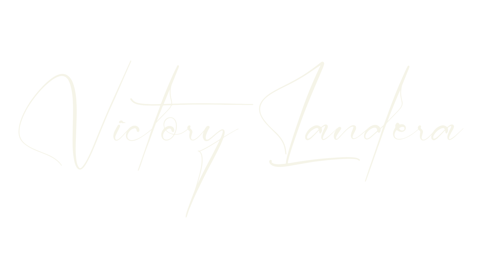 Victory Landera, script font preview