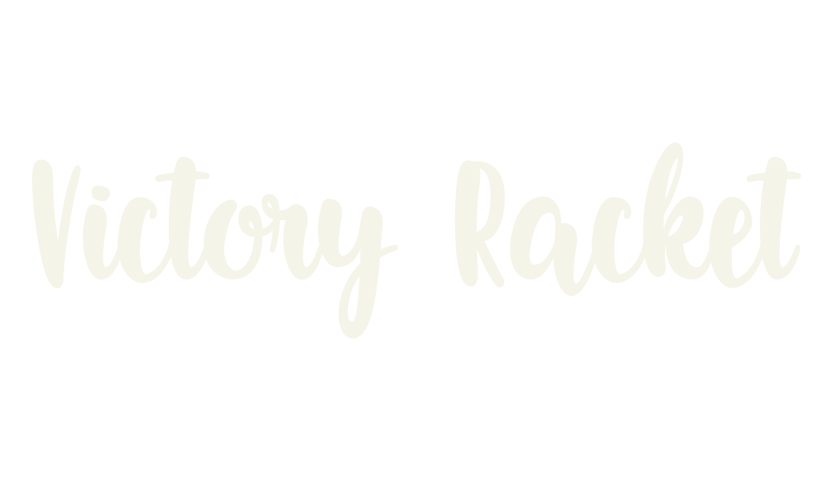 Victory Racket, lettering font preview