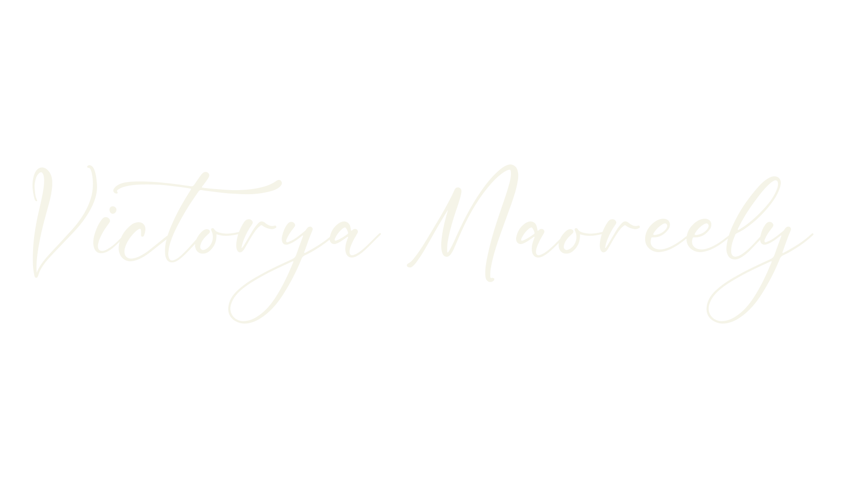 Victorya Maoreely, calligraphy font preview