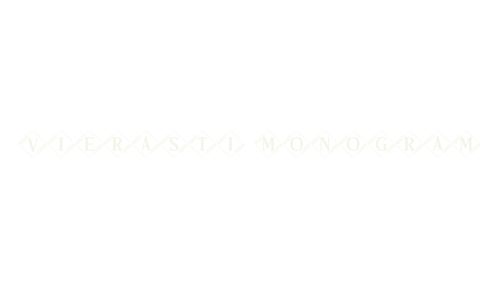 Vierasti Monogram, monogram font preview