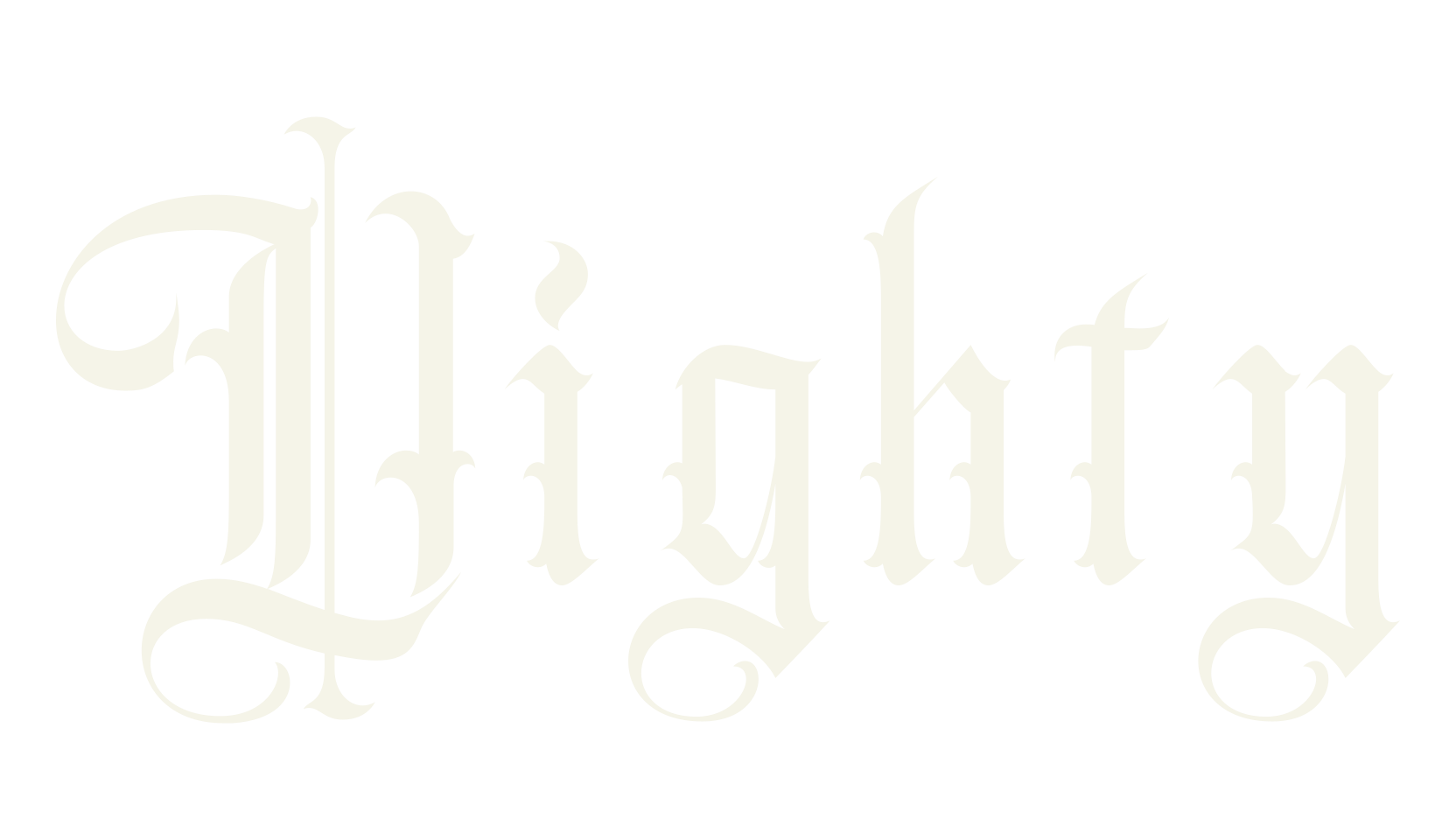 Vighty, medieval font preview