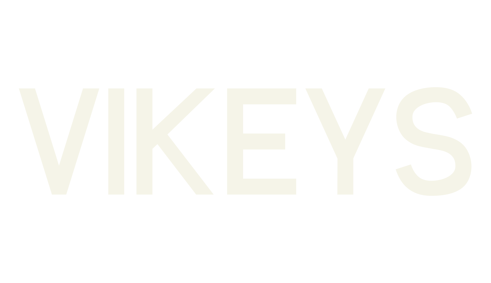 VIKEYS, sans font preview