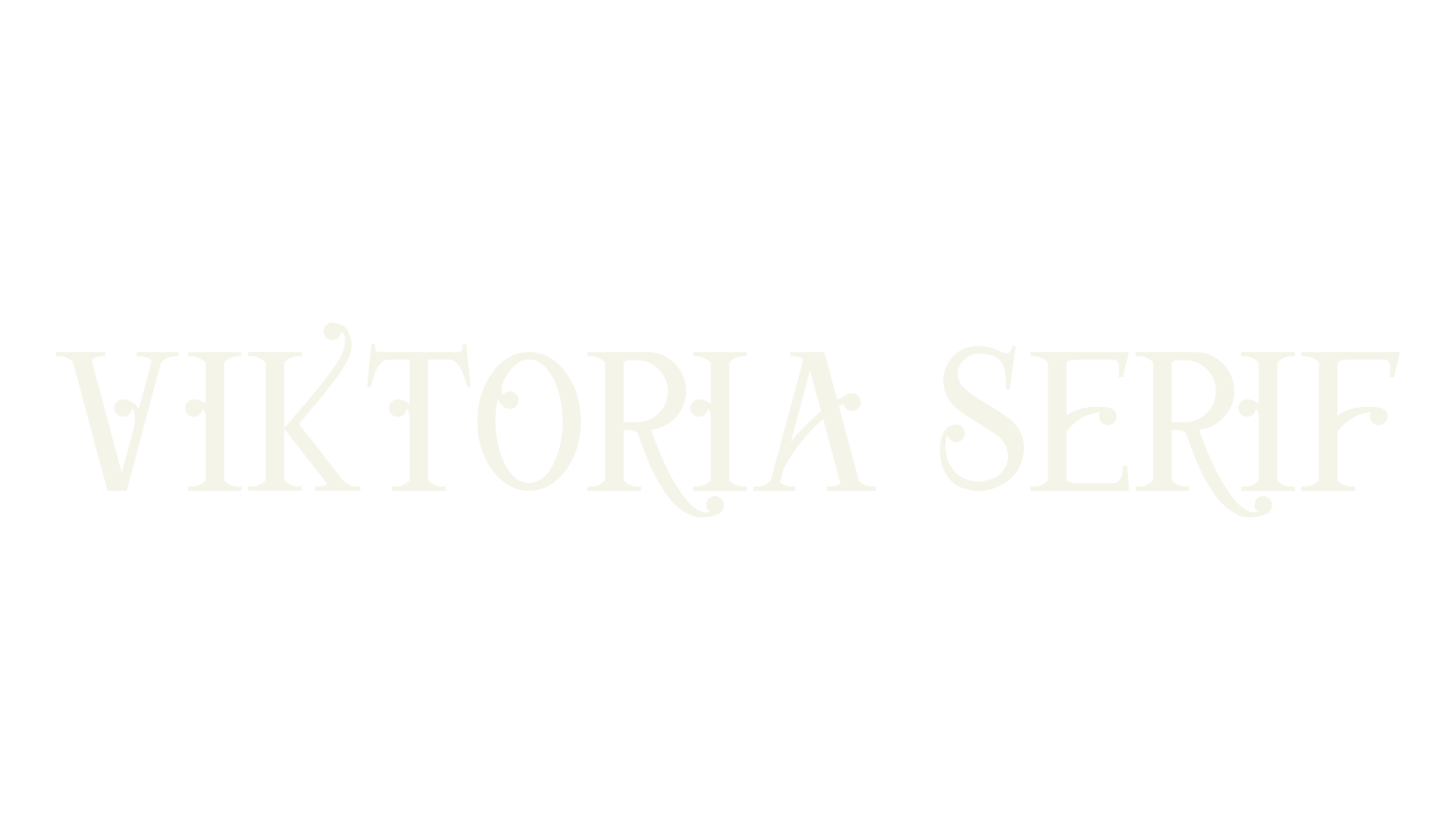 Viktoria Serif, serif font preview