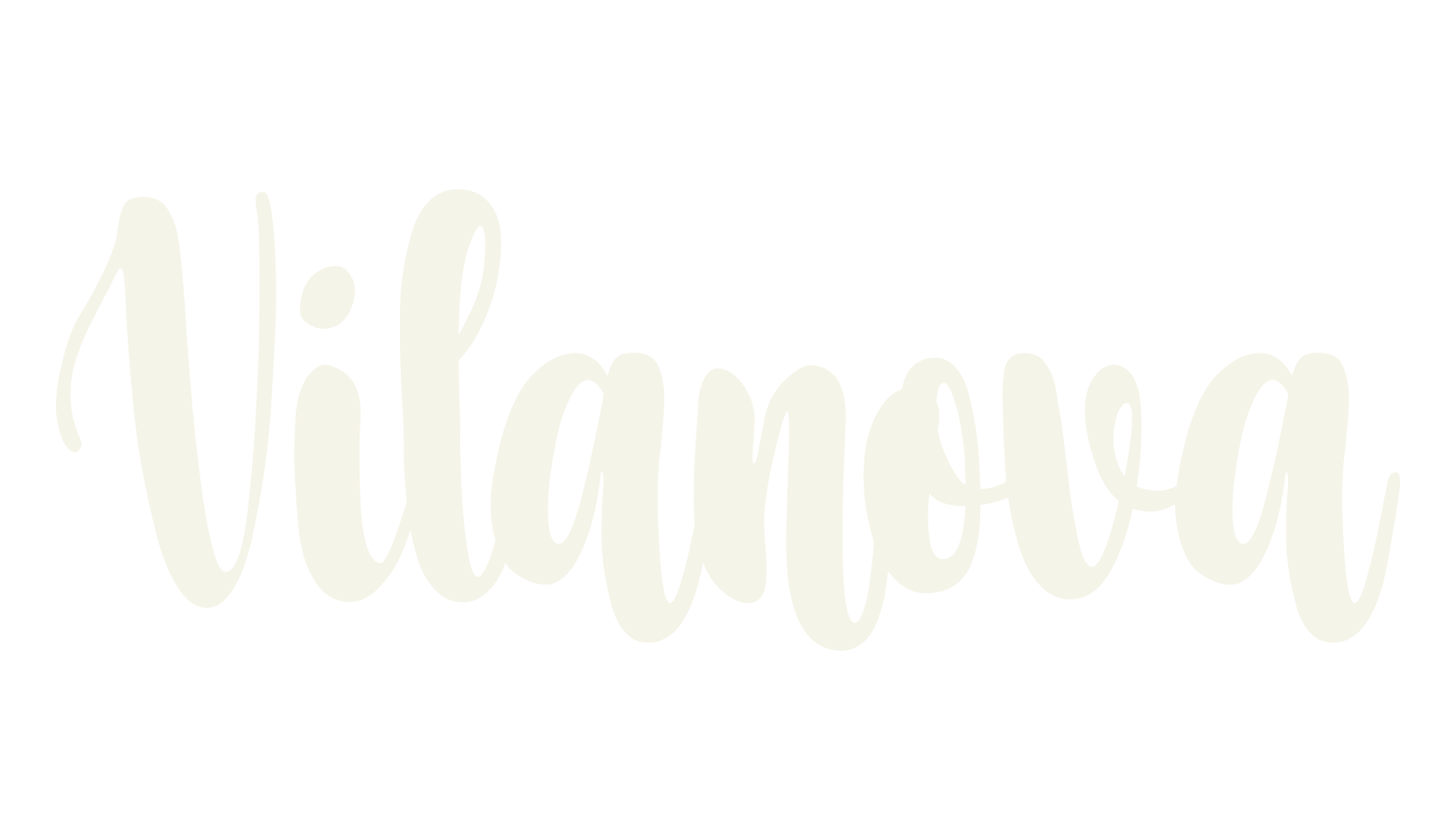 Vilanova, cursive font preview