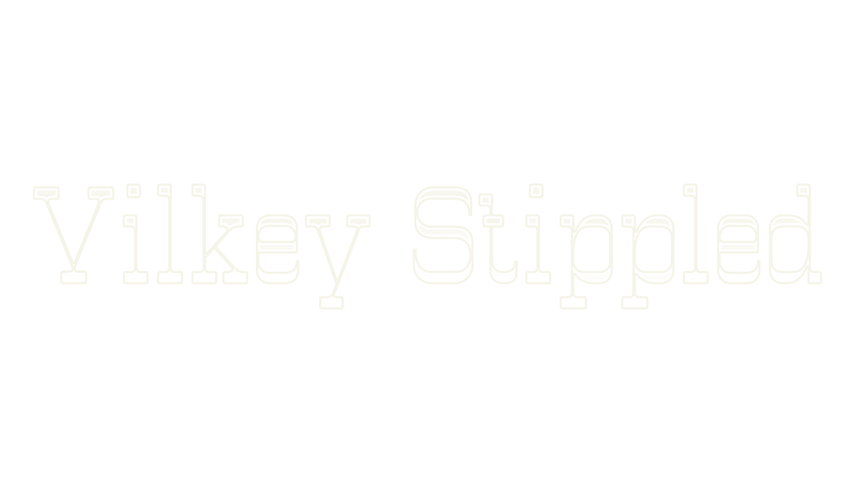 Vilkey Stippled, display market font preview