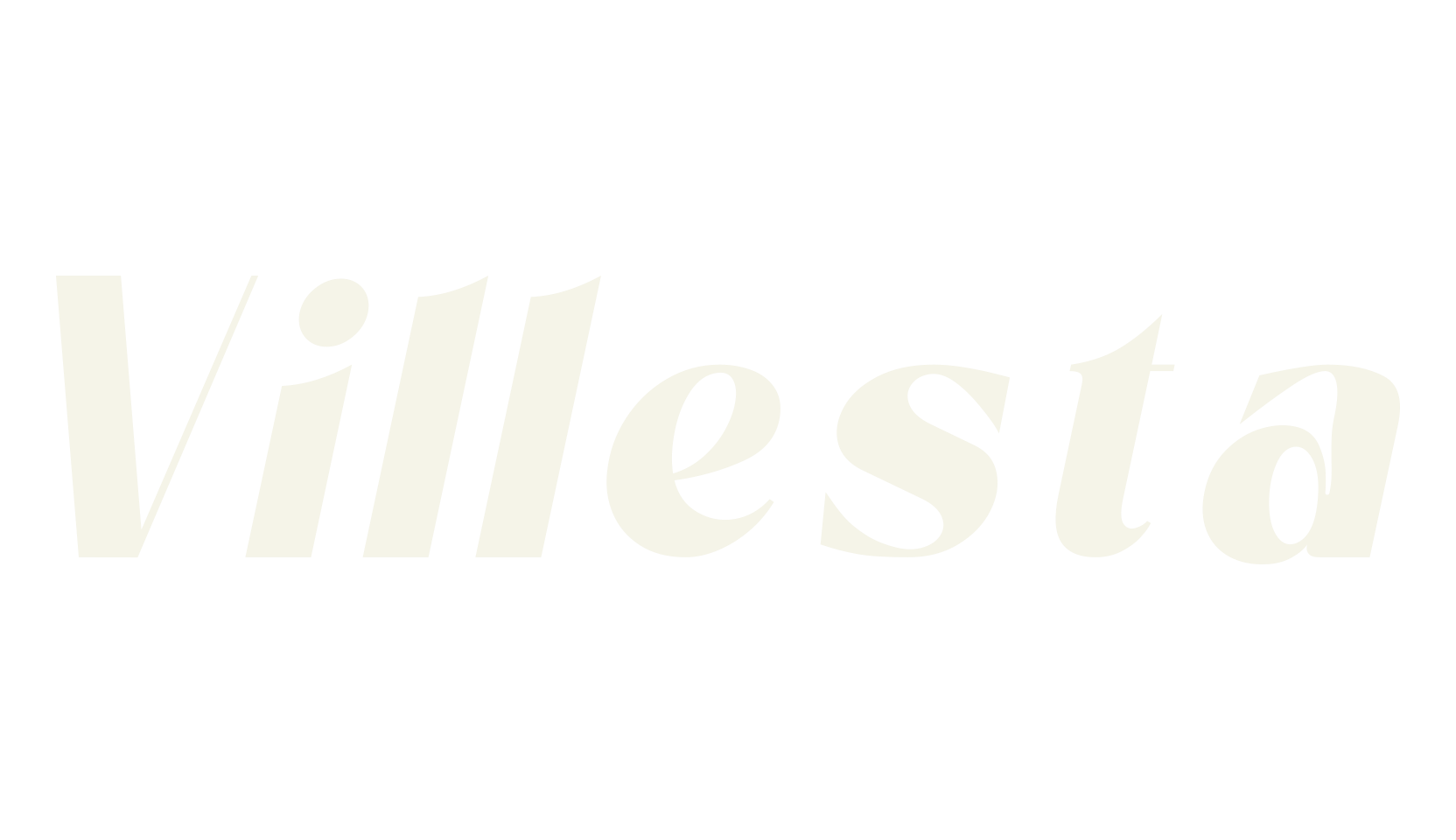Villesta, minimalist font preview