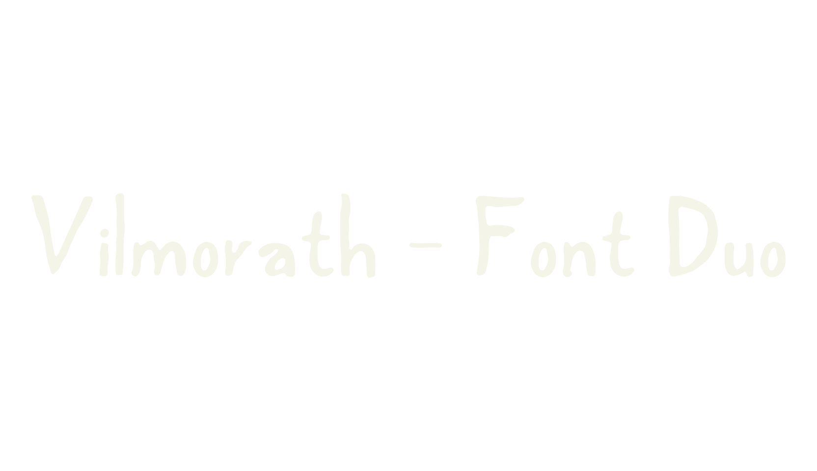 Vilmorath – Font Duo, calligraphy font preview