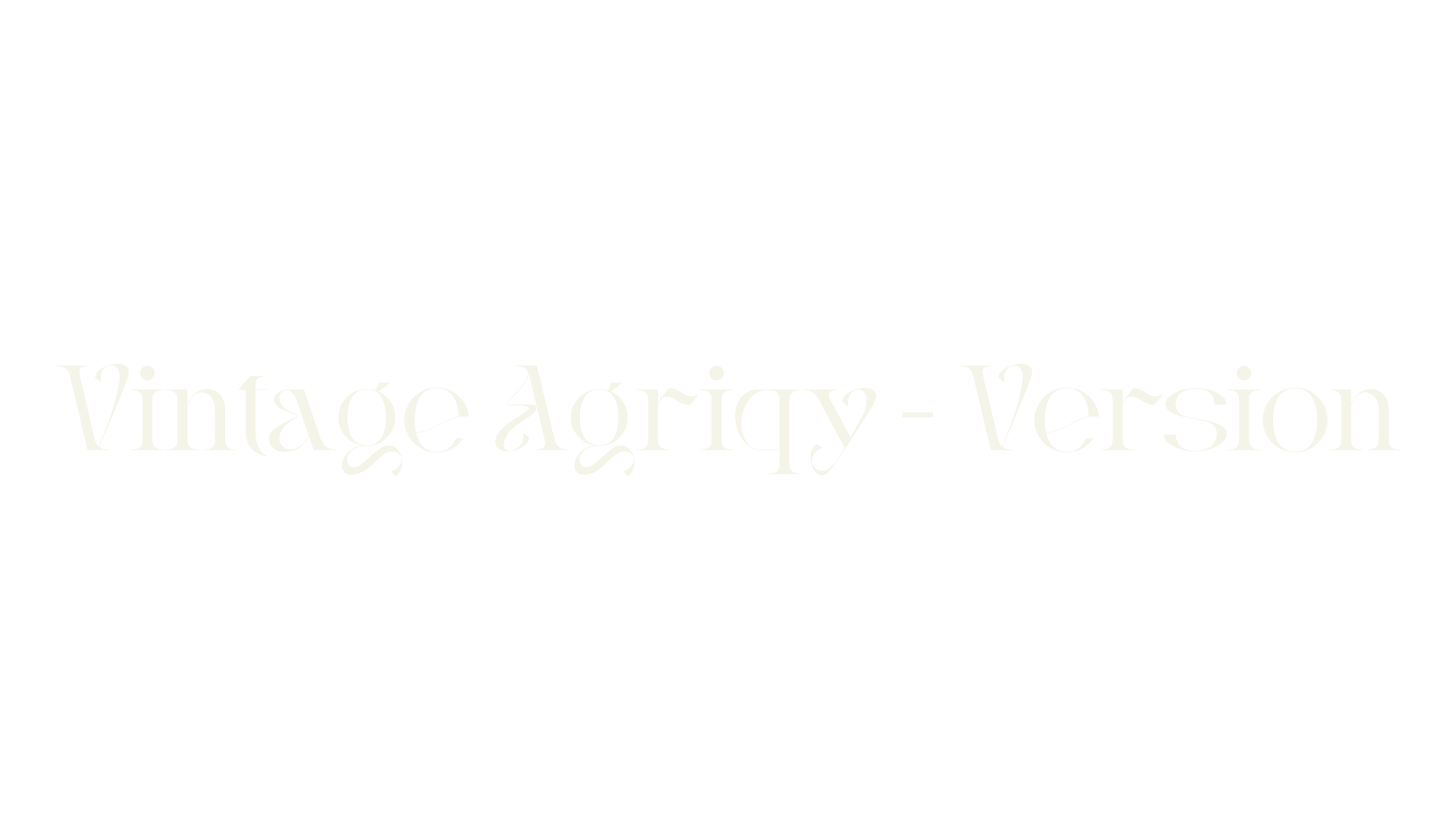 Vintage Agriqy - Version, serif font preview