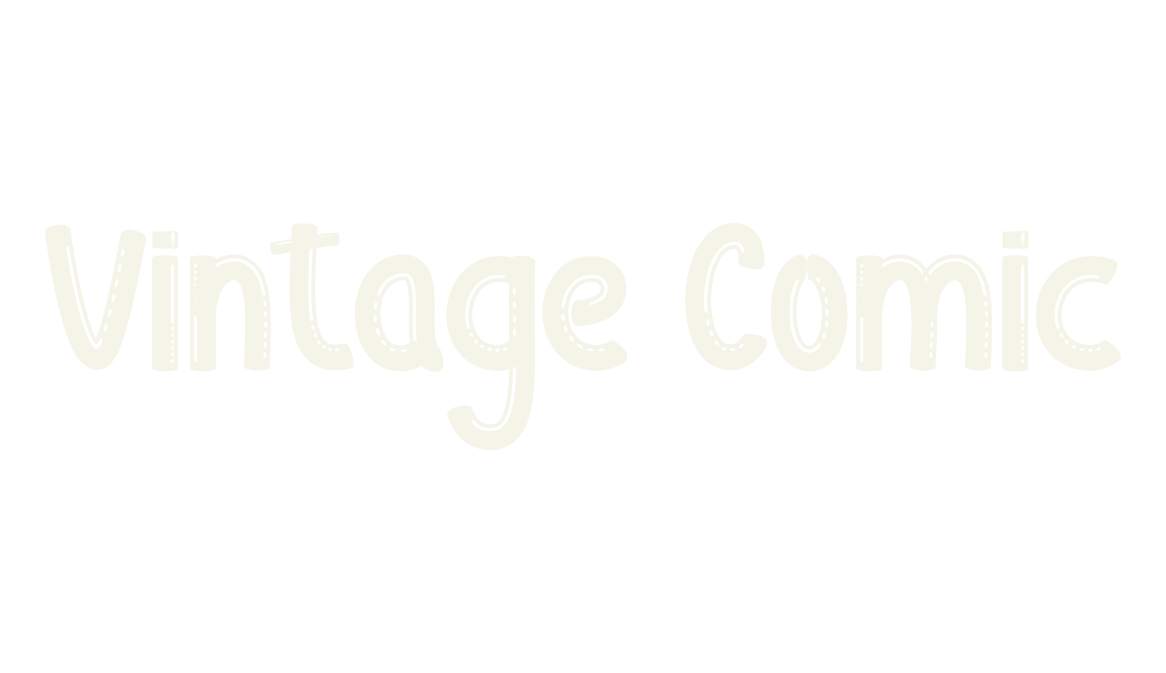 Vintage Comic, vintage font preview