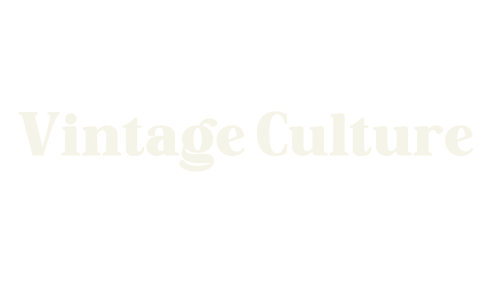 Vintage Culture, serif font preview