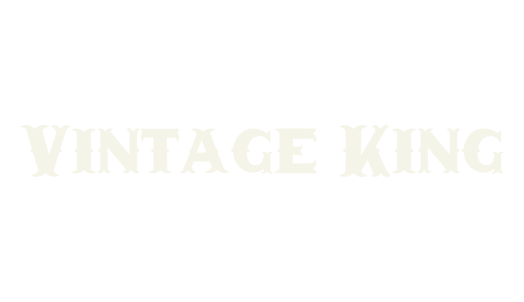 Vintage King, stylish font preview