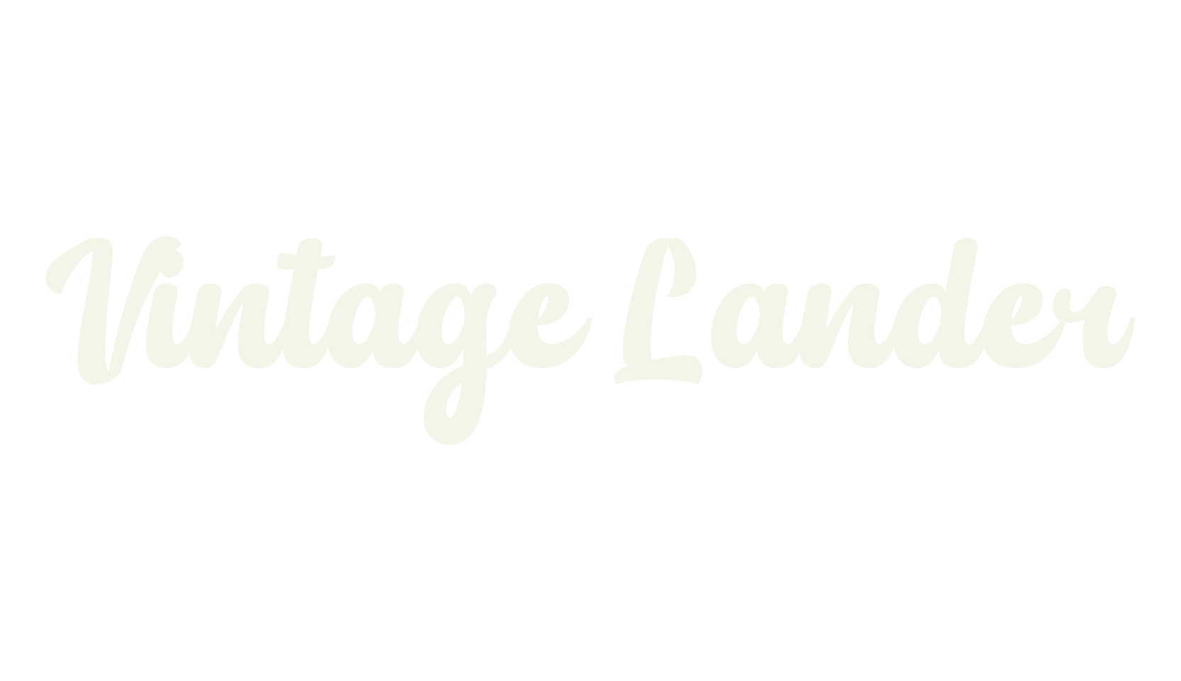 Vintage Lander, display market font preview