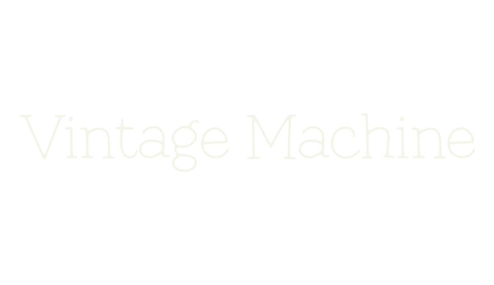 Vintage Machine, handwritten font preview