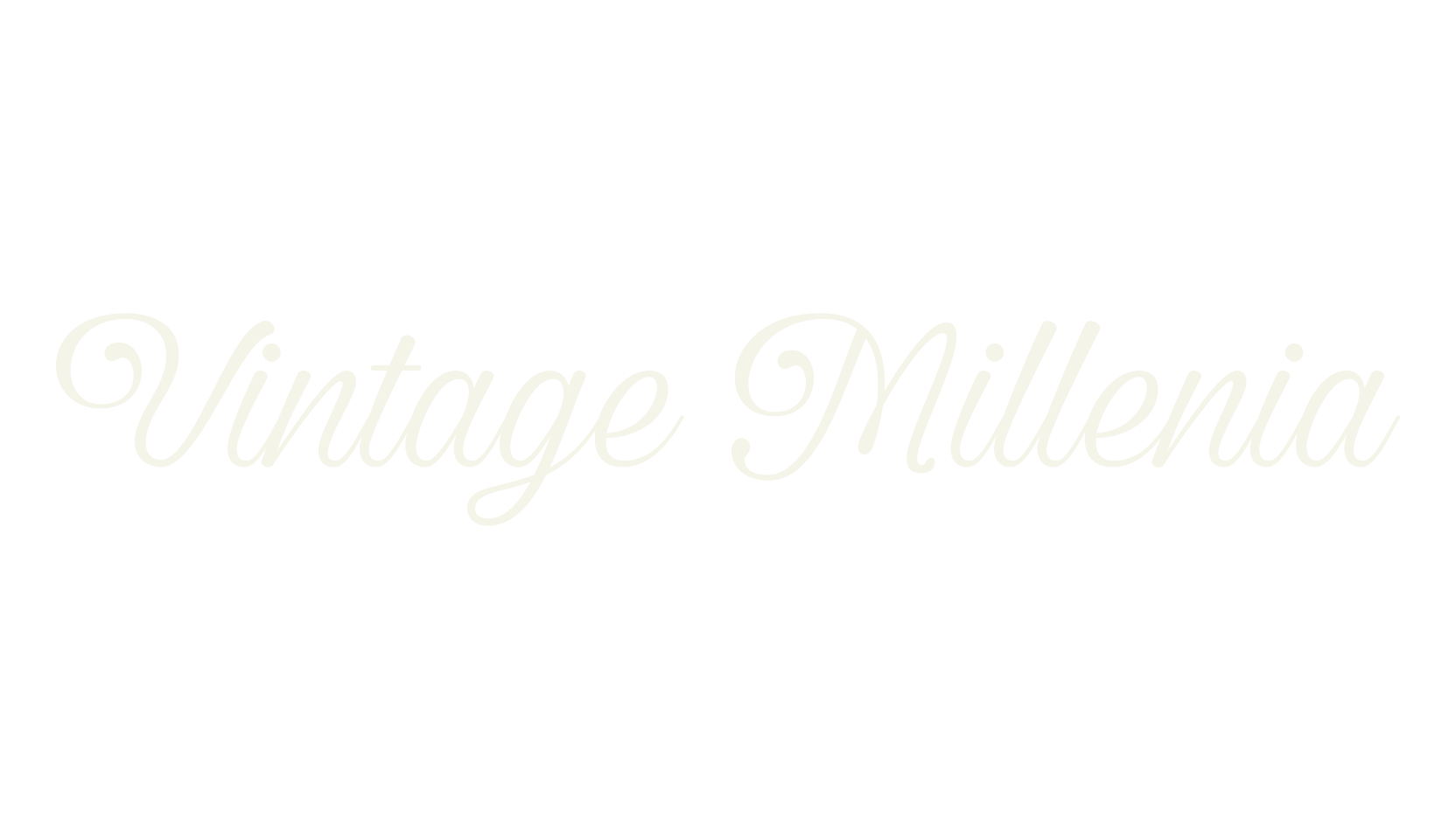 Vintage Millenia, script font preview