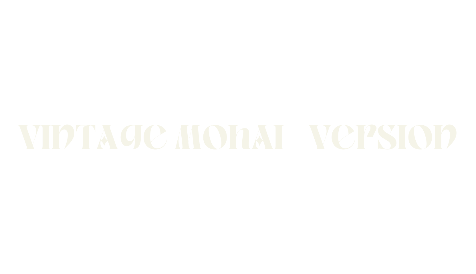 Vintage Mohai - Version, display market font preview