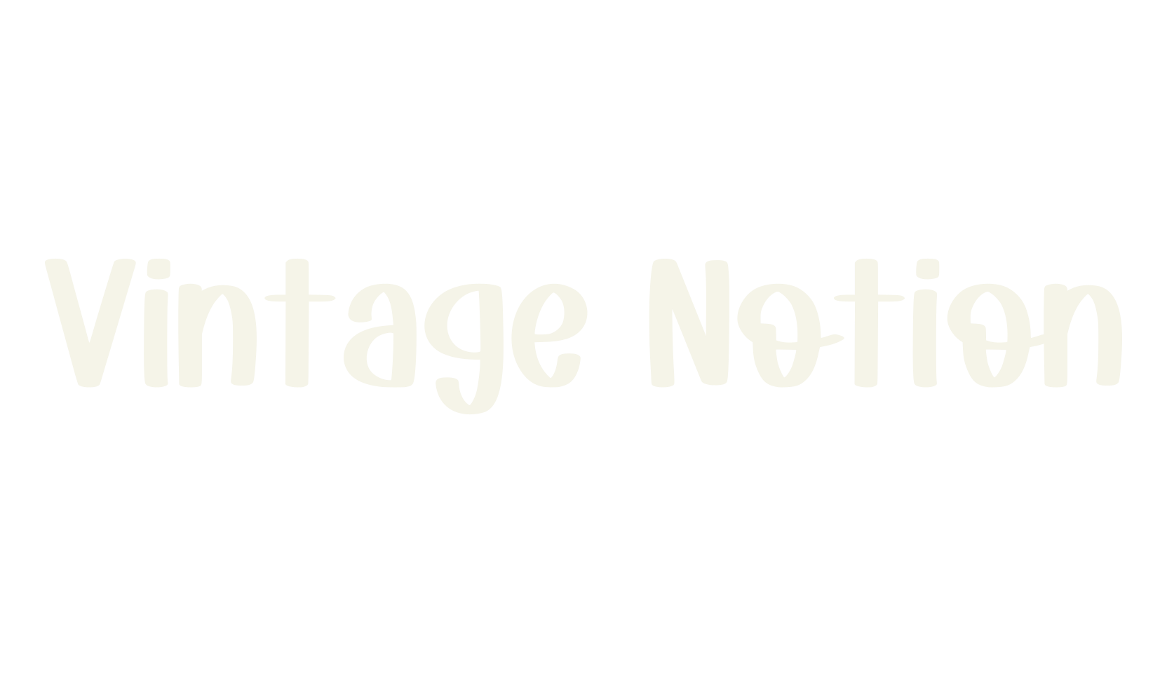 Vintage Notion, cursive font preview