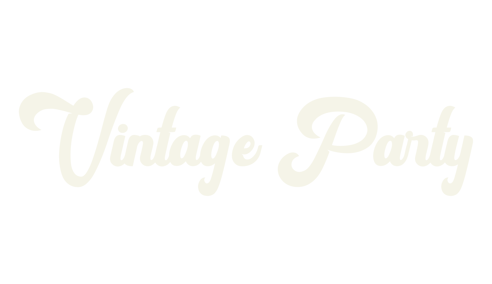 Vintage Party, classic font preview