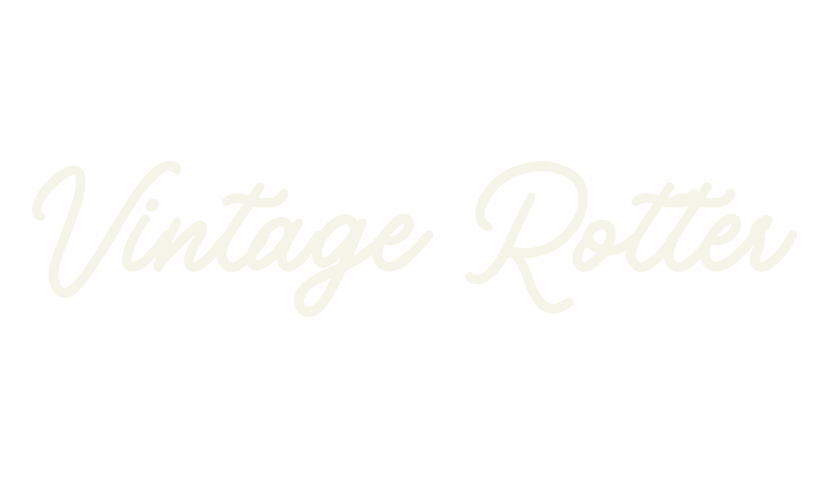 Vintage Rotter, fashion script font preview