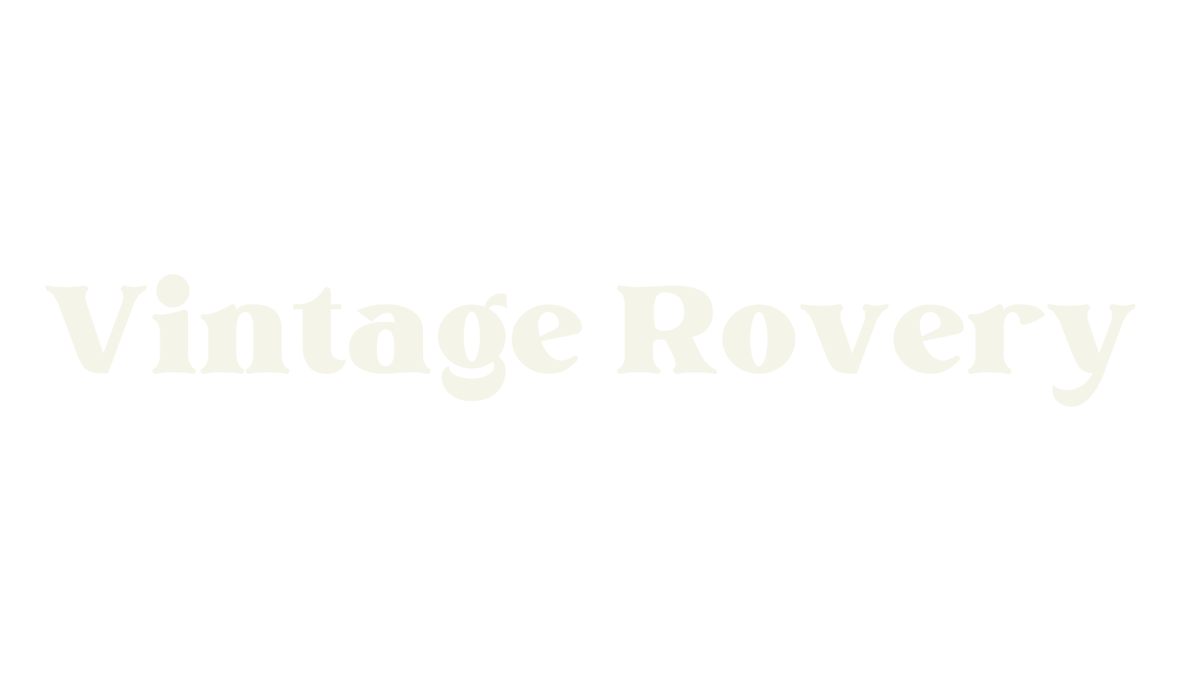 Vintage Rovery, serif font preview