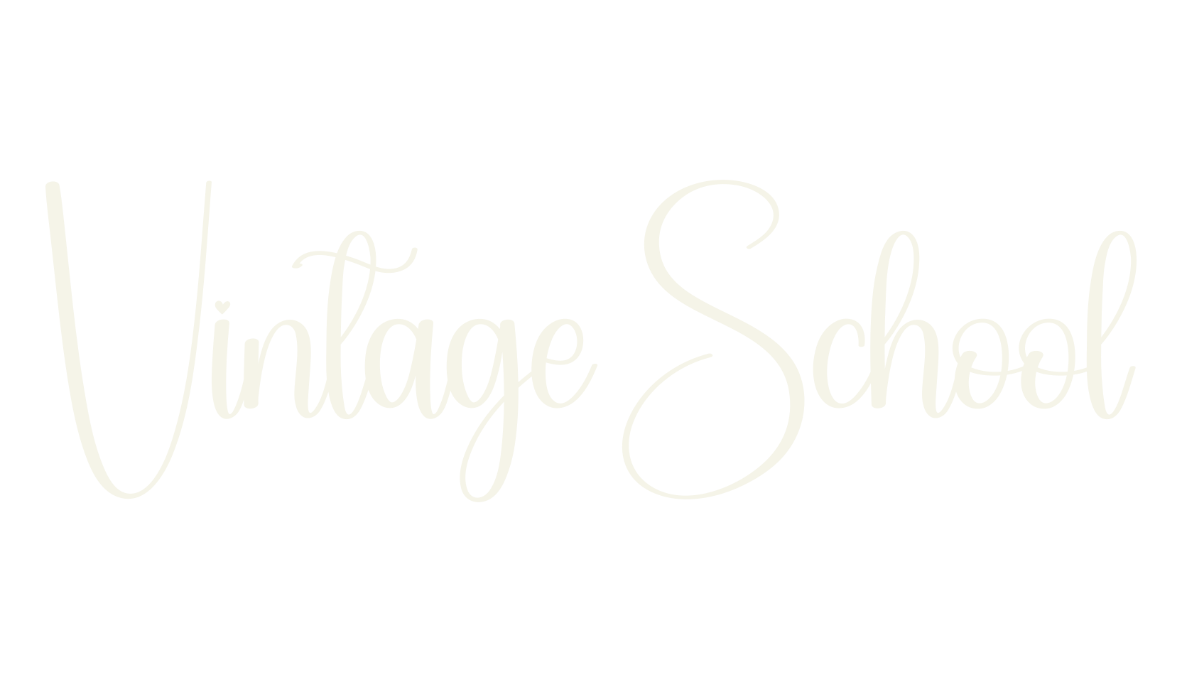 Vintage School, vintage font preview