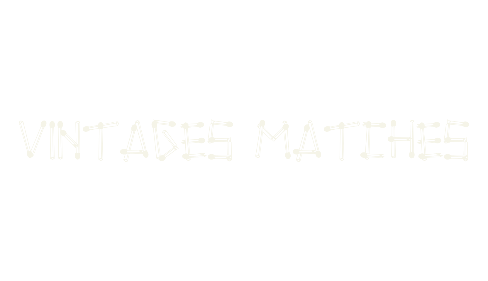 Vintages Matches, retro font preview