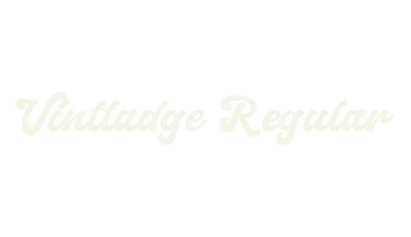 Vinttadge Regular, fashion script font preview