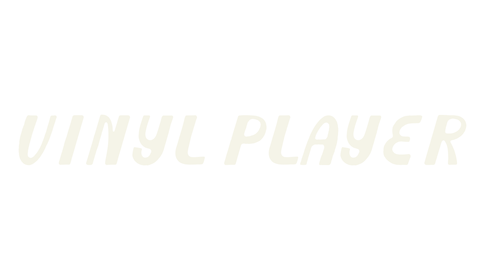 Vinyl Player, hand drawn font preview