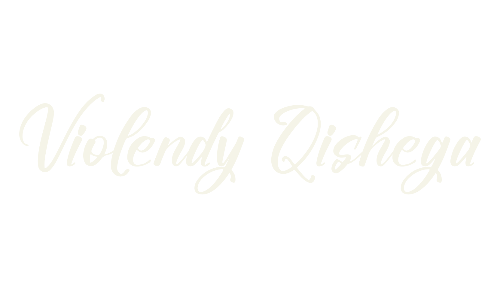 Violendy Qishega, script font preview