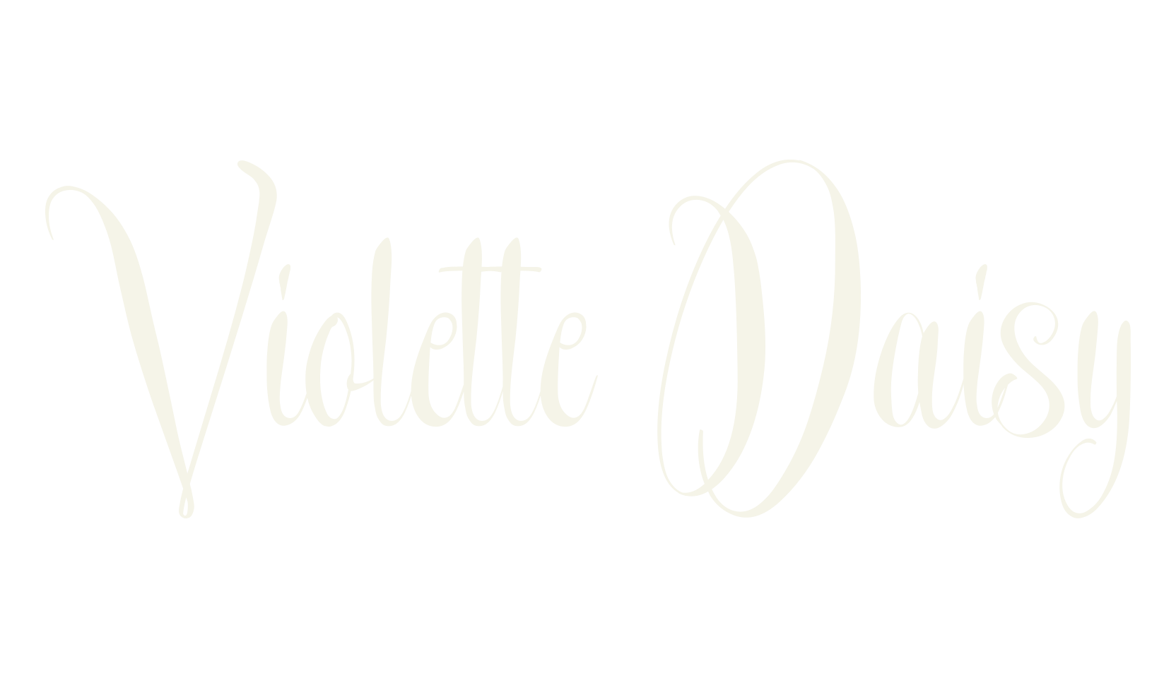Violette Daisy, calligraphy font preview