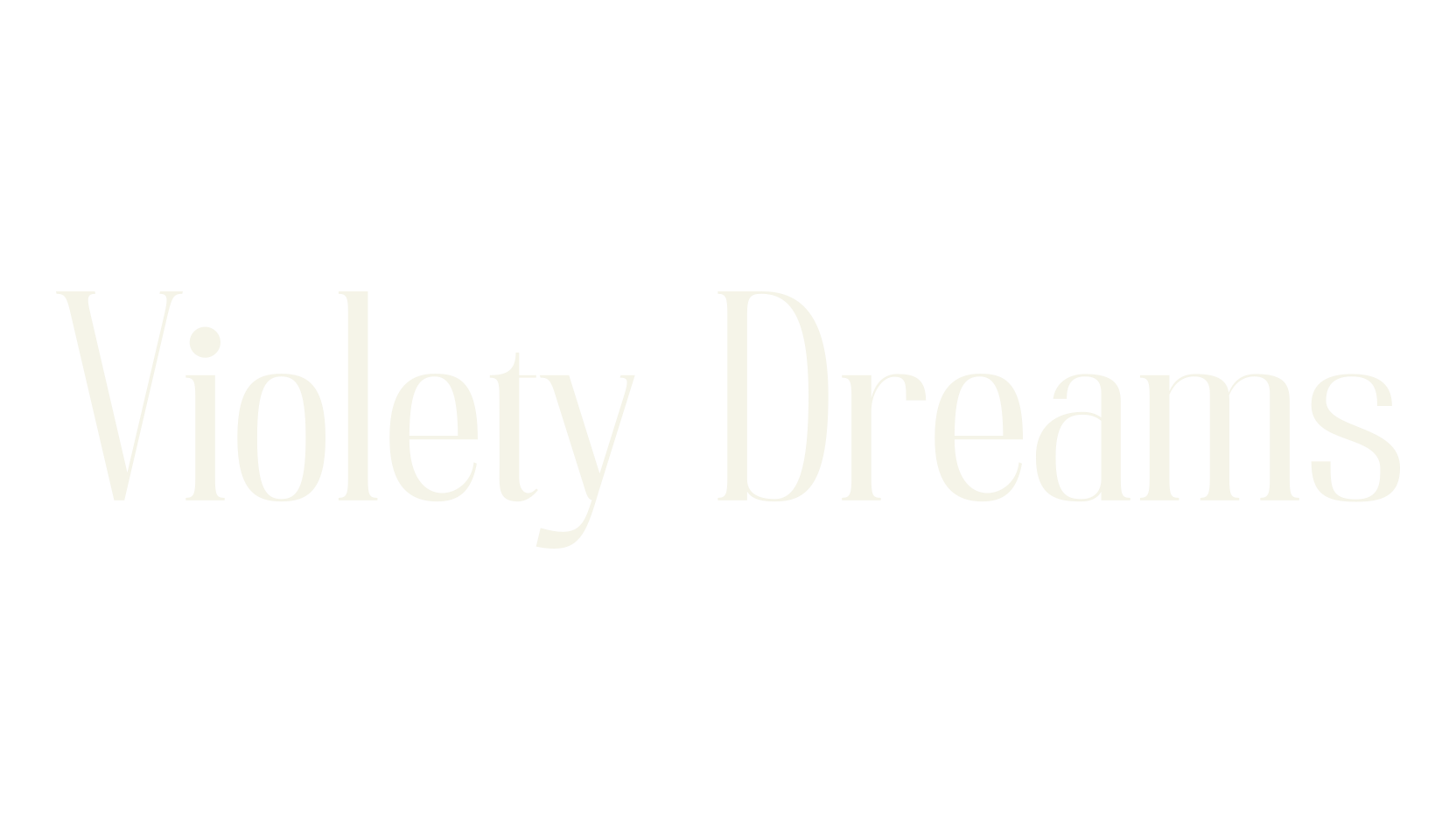 Violety Dreams, serif font preview