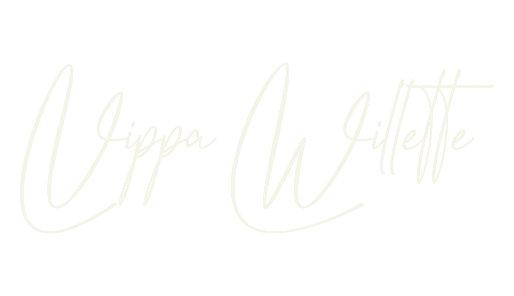 Vippa Willette, cursive font preview
