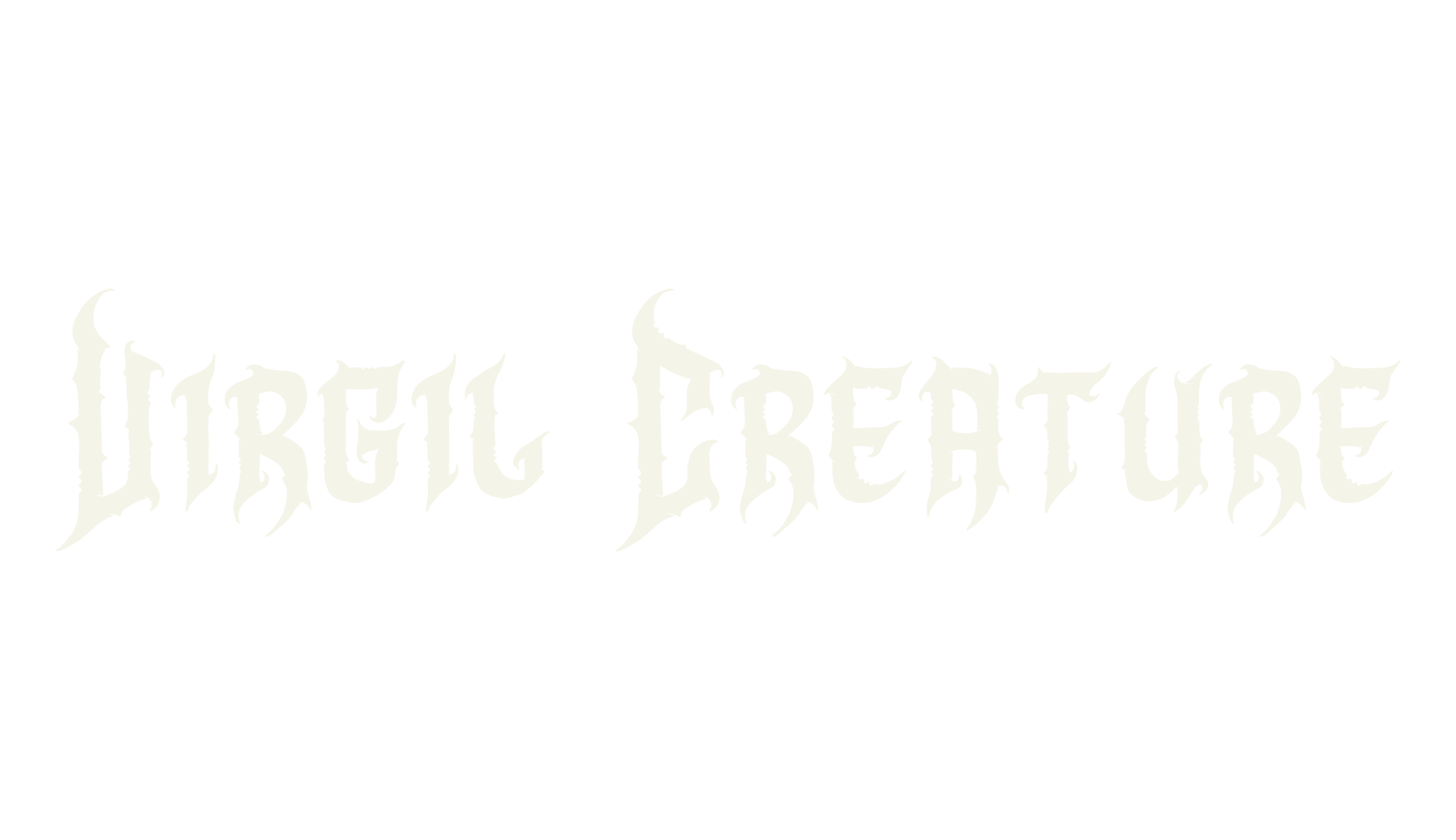 Virgil Creature, metal font preview