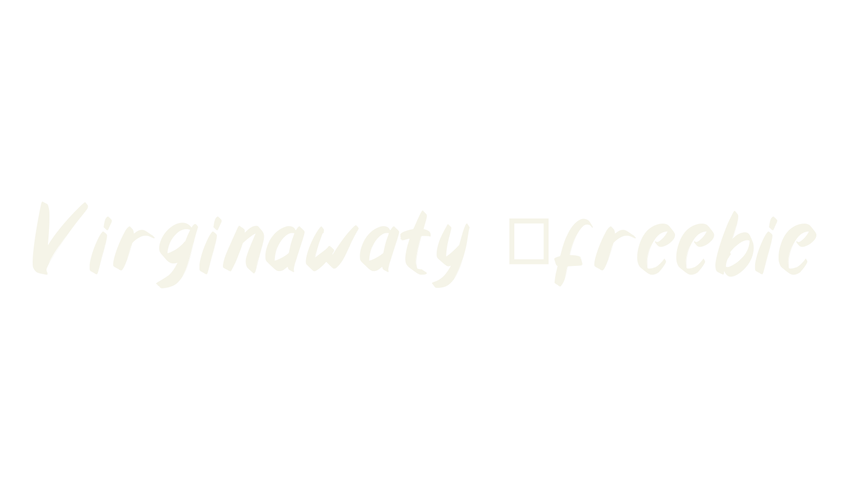 Virginawaty _freebie, handwriting font preview