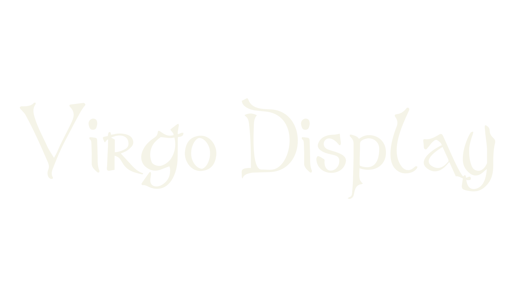 Virgo Display, halloween font preview