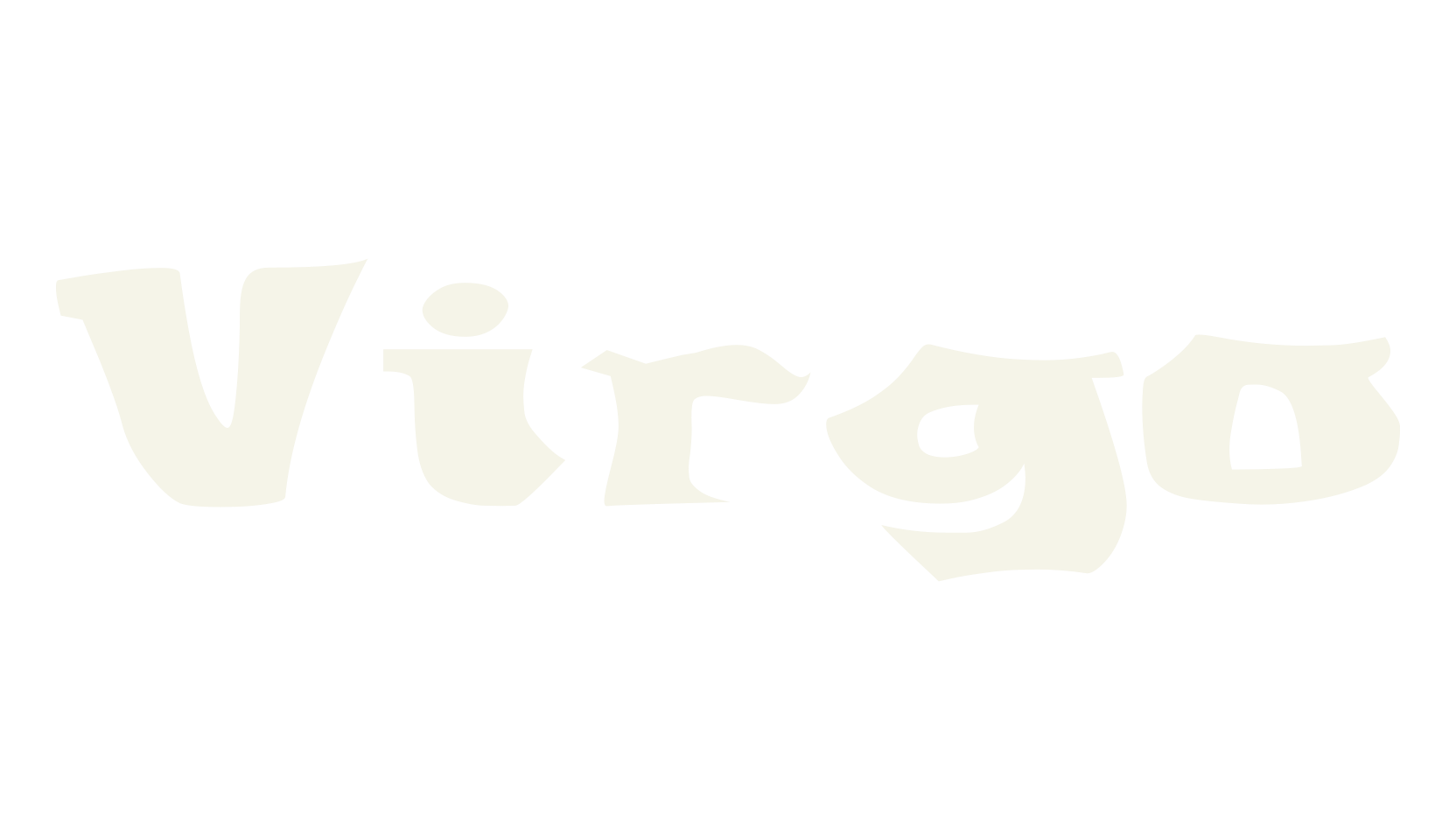 Virgo, album cover font preview