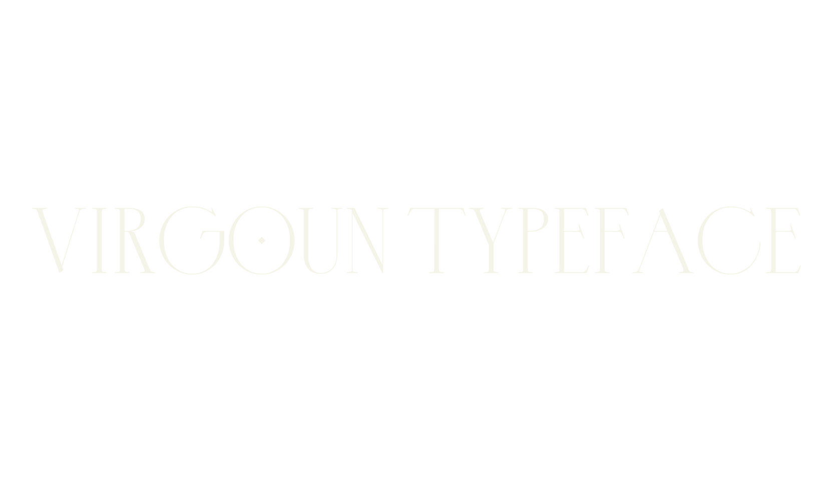Virgoun Typeface, calligraphy font preview