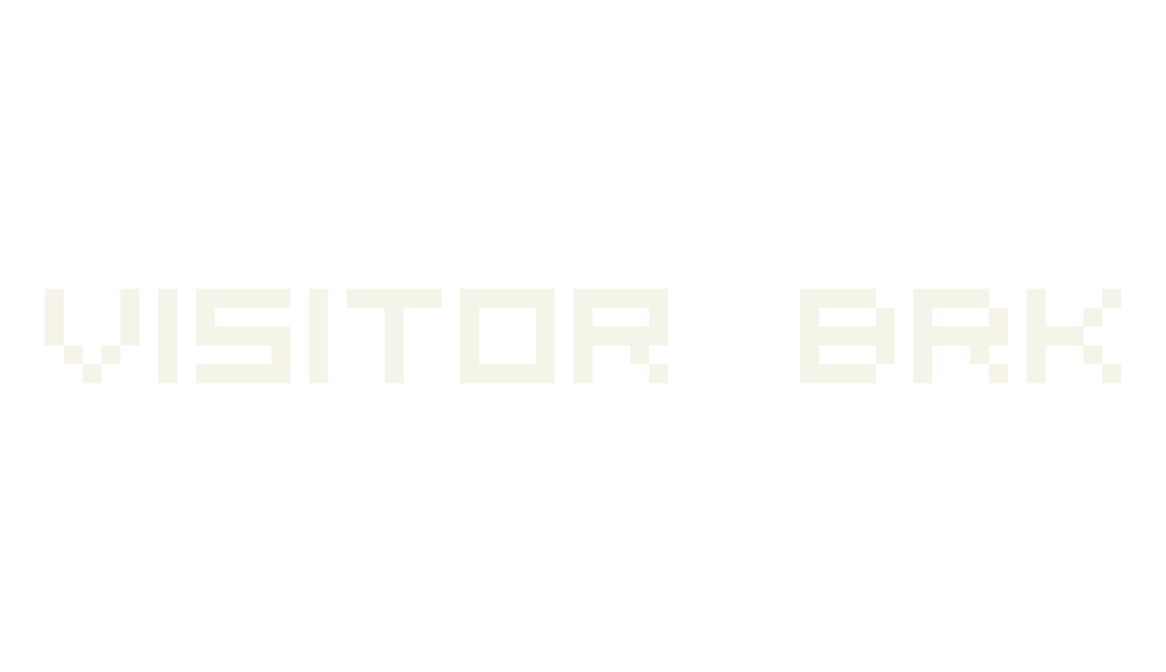 Visitor BRK, pixel font preview