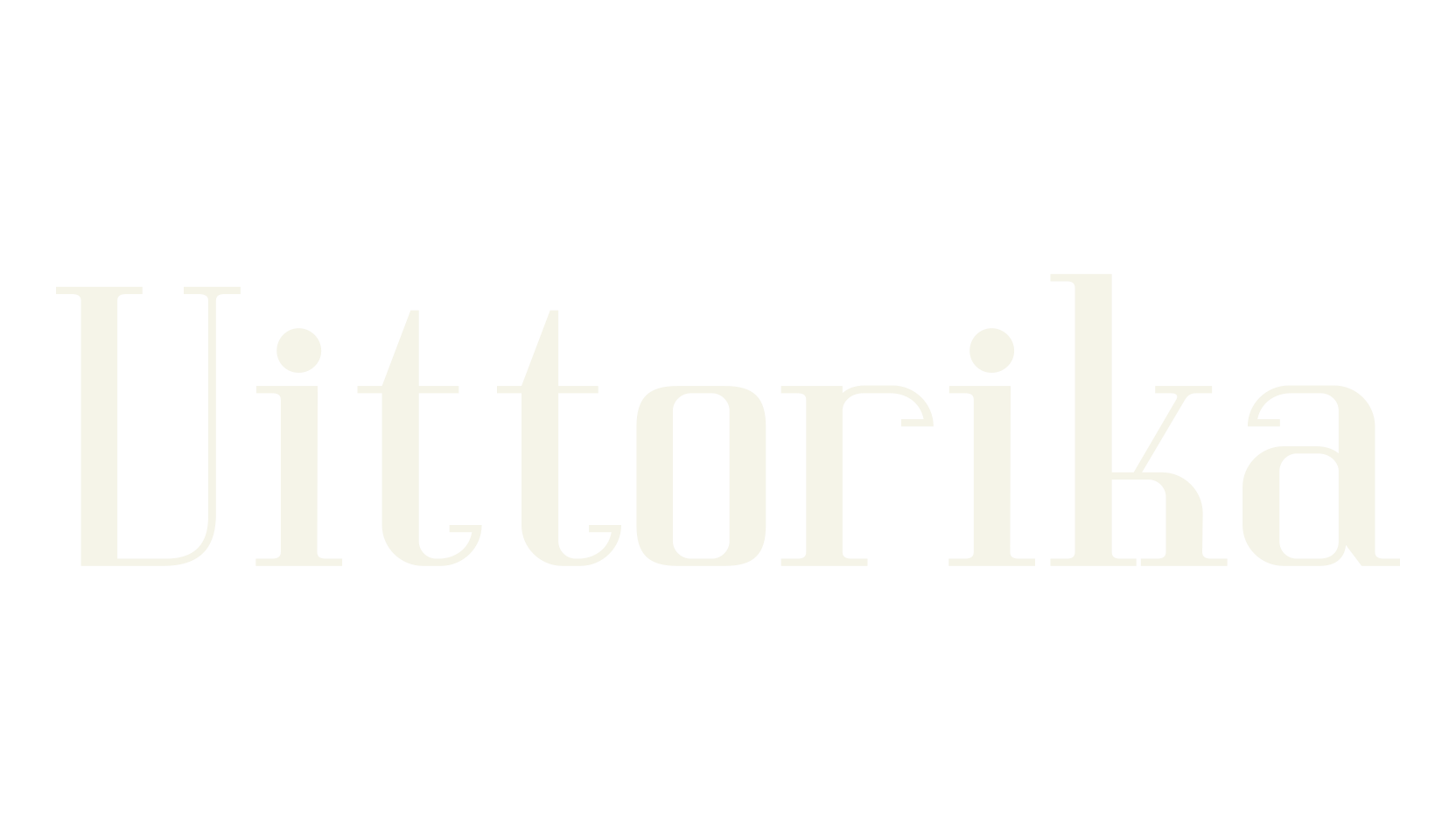 Vittorika, serif font preview