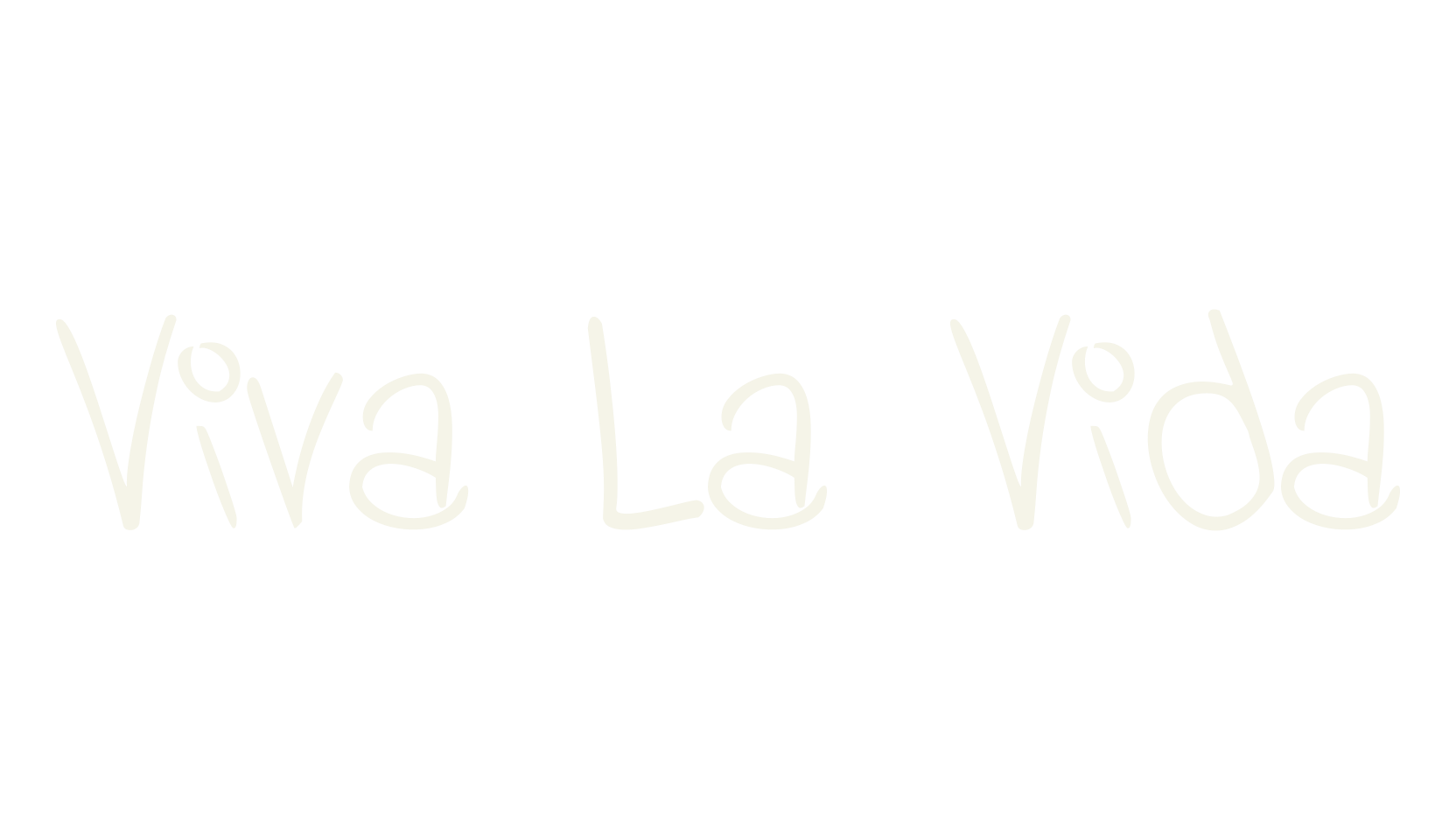 Viva La Vida, handwritten font preview