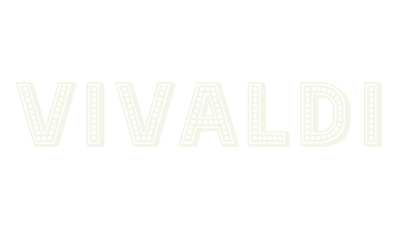 Vivaldi, neon font preview