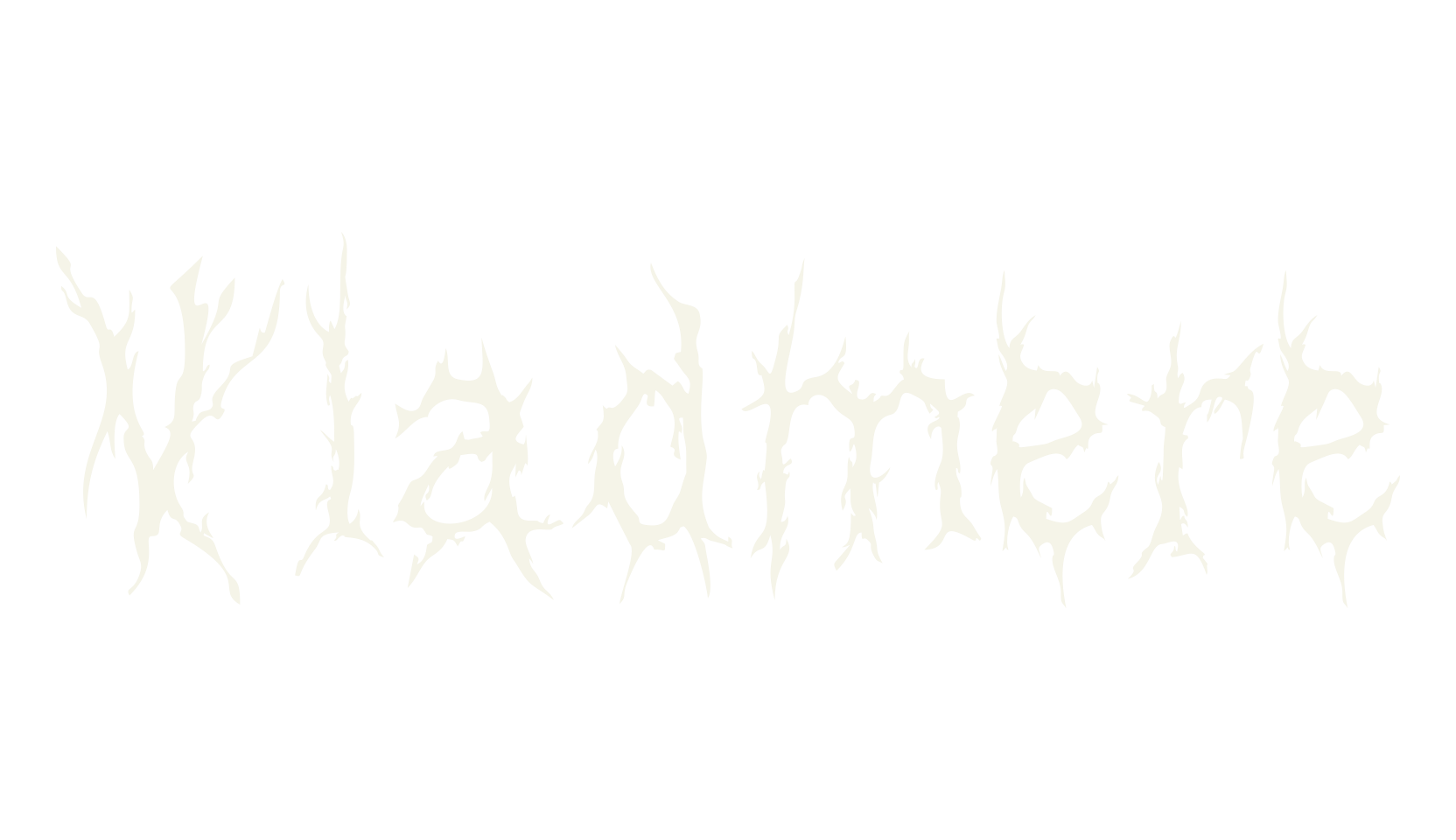Vladmere, black metal font preview