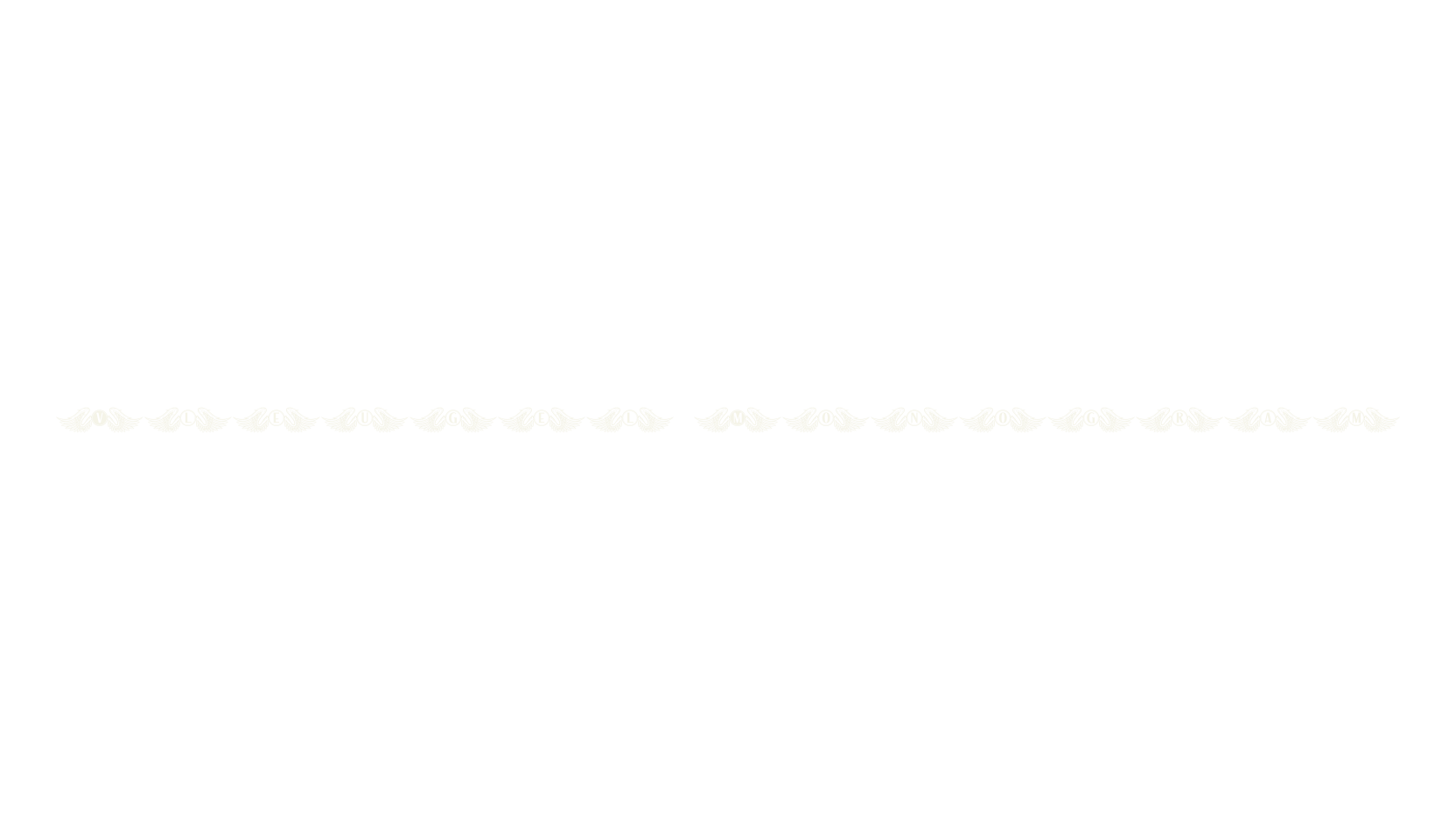 Vleugel Monogram, monogram font preview